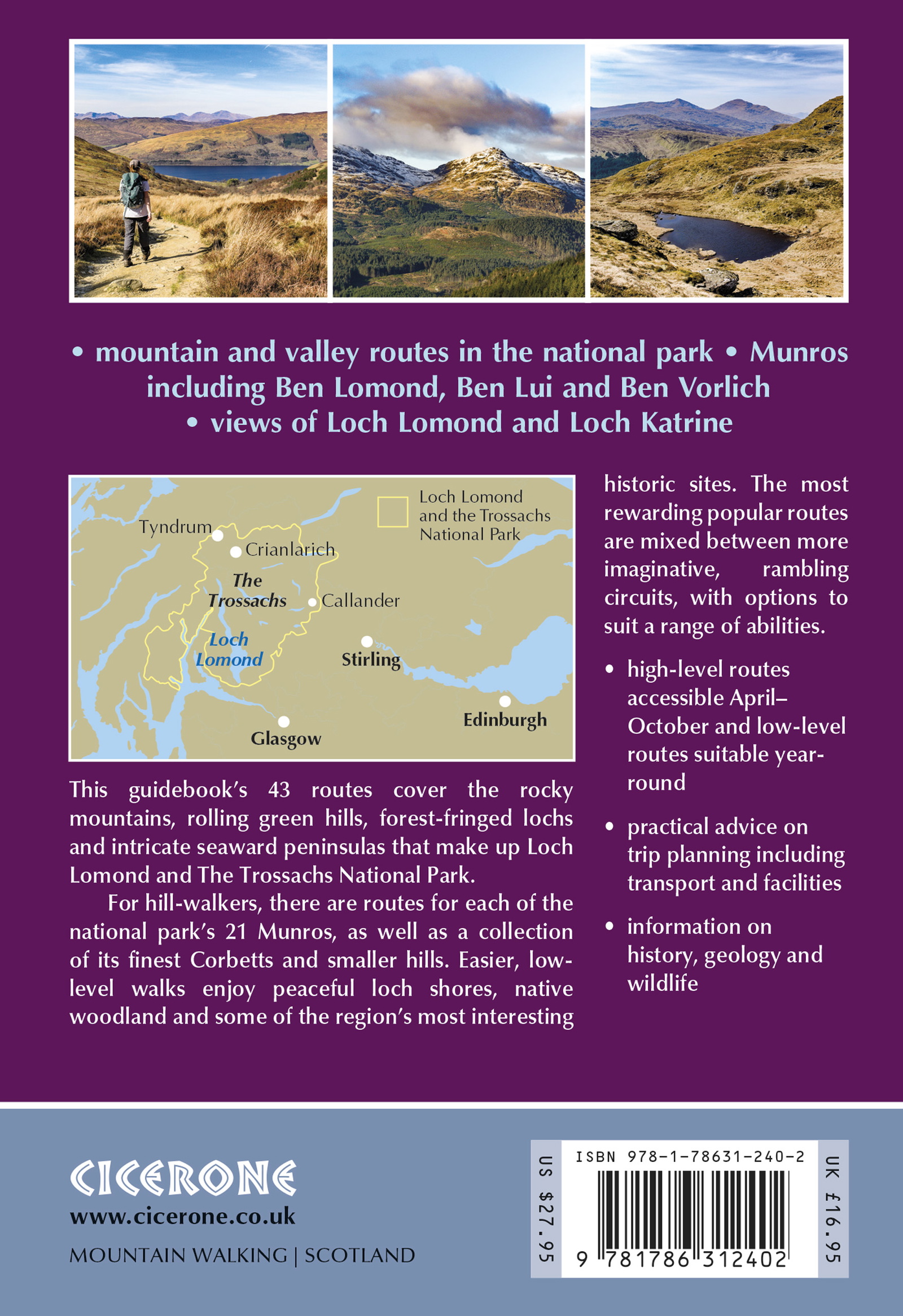 Bakside fra Cicerone-guiden Walking Loch Lomond and the Trossachs