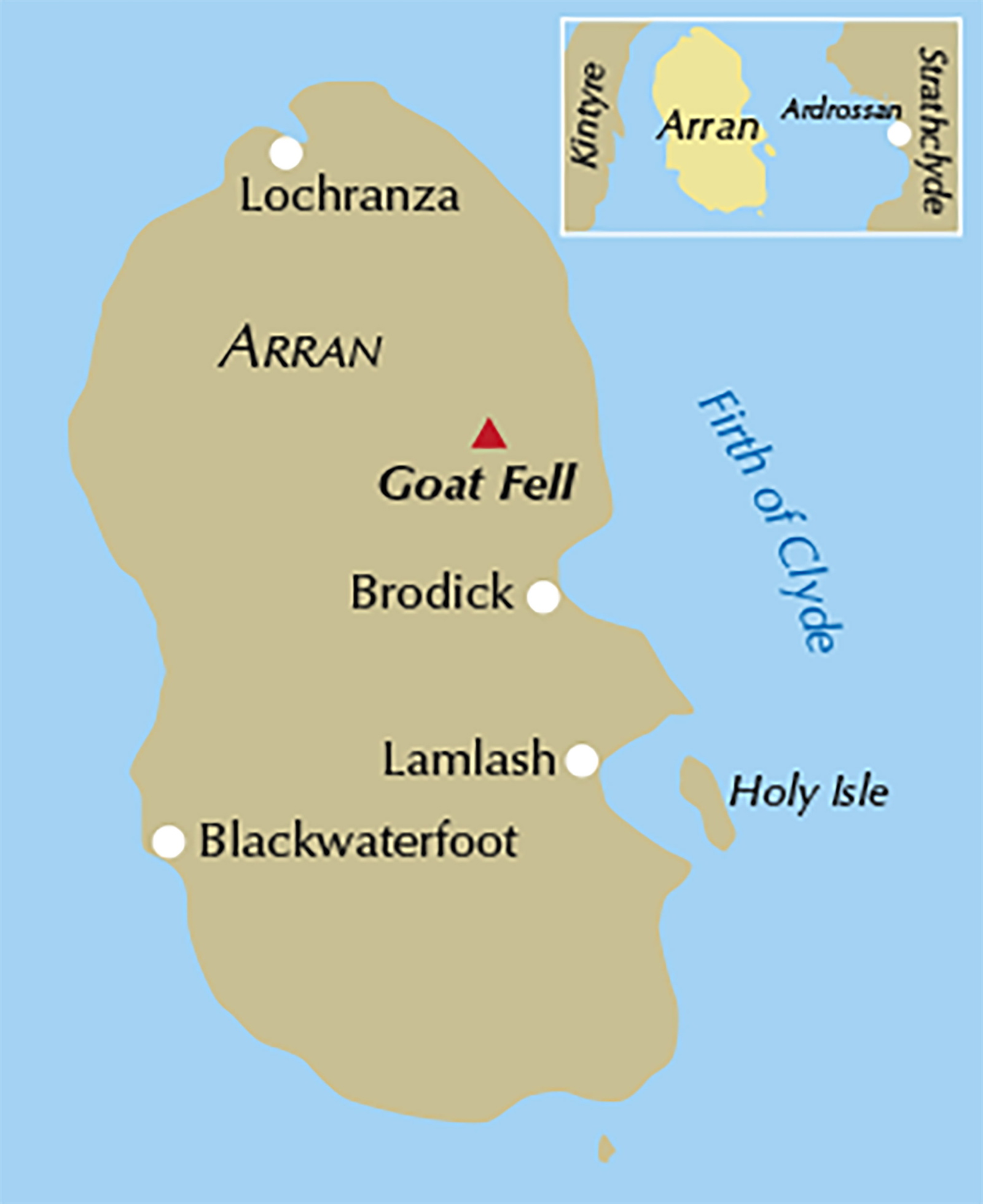 Walking on Arran – bla i boken