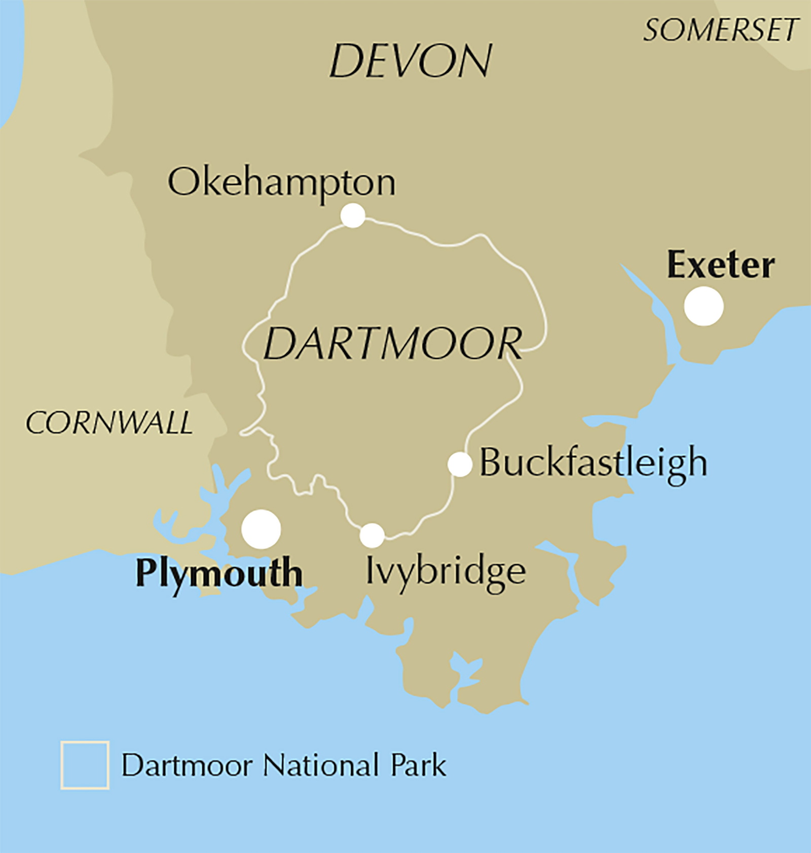 Walking on Dartmoor – bla i boken
