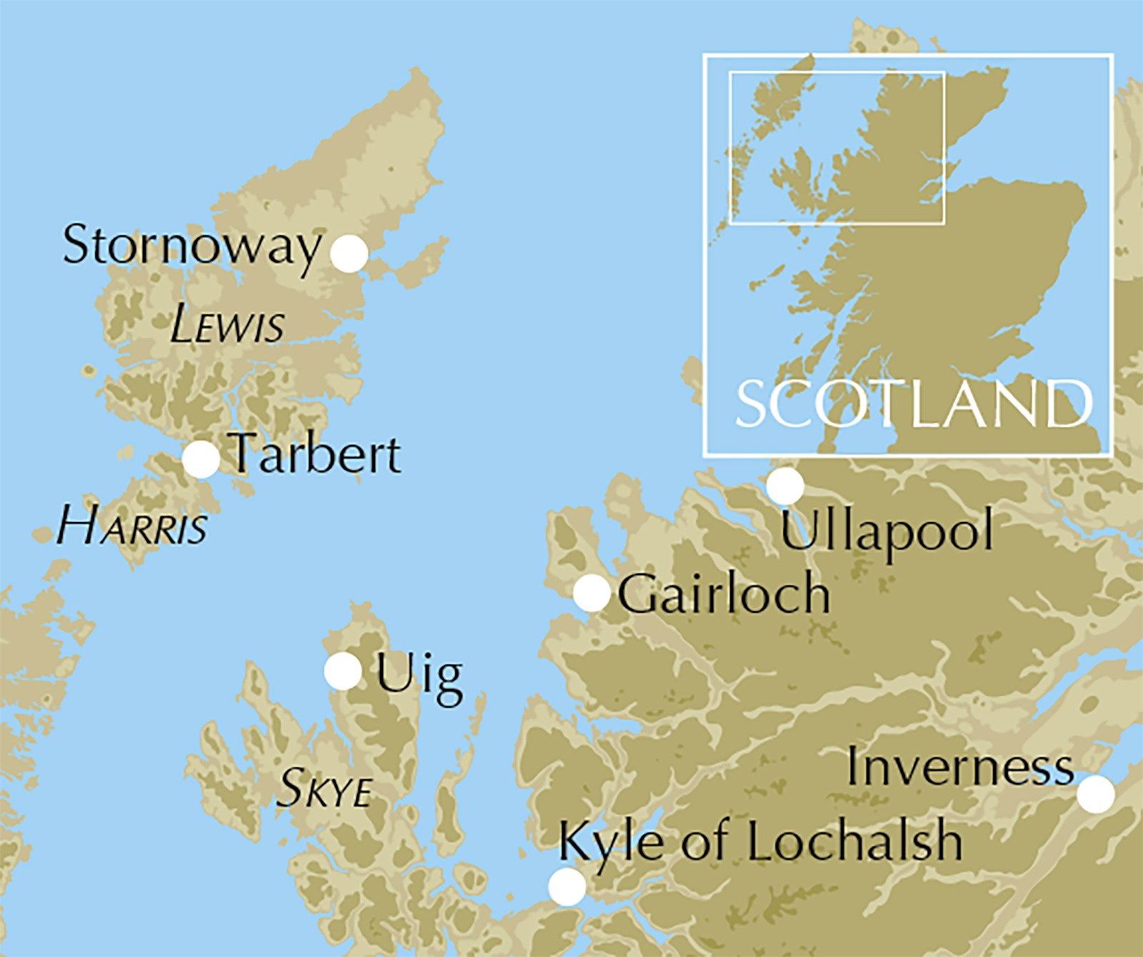 Walking on Harris and Lewis – bla i boken