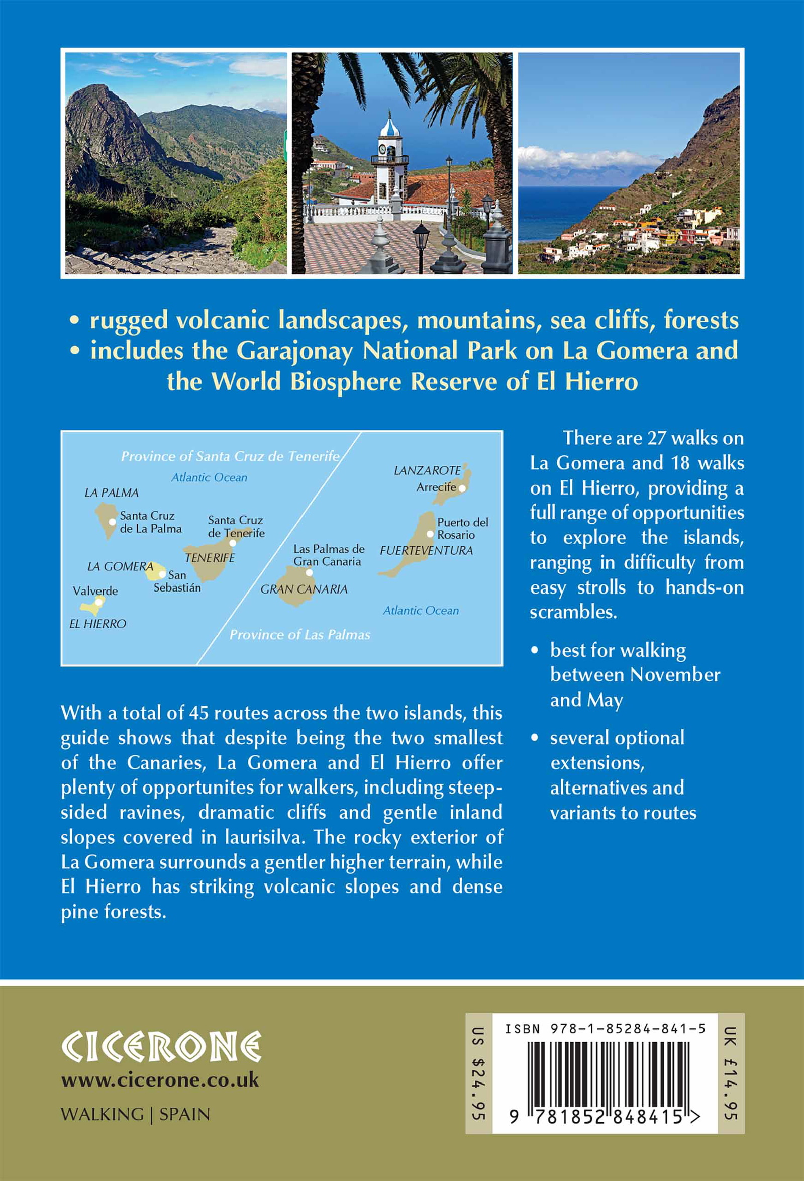 Bakside av Walking on La Gomera and El Hierro