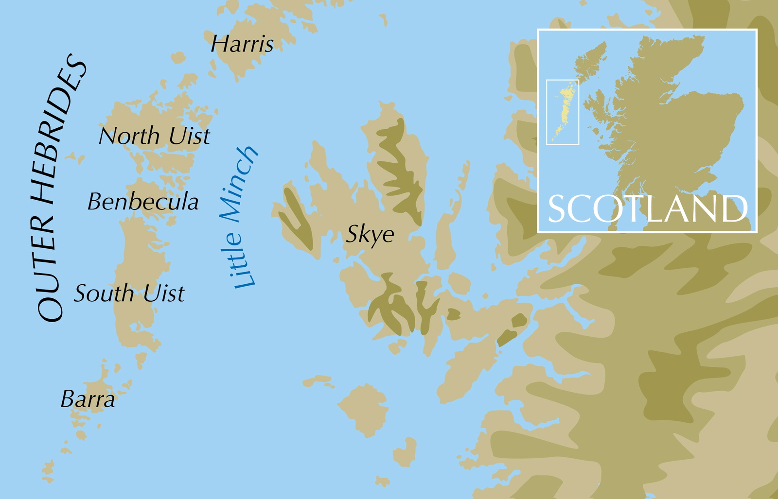 Walking on Uist and Barra – bla i boken