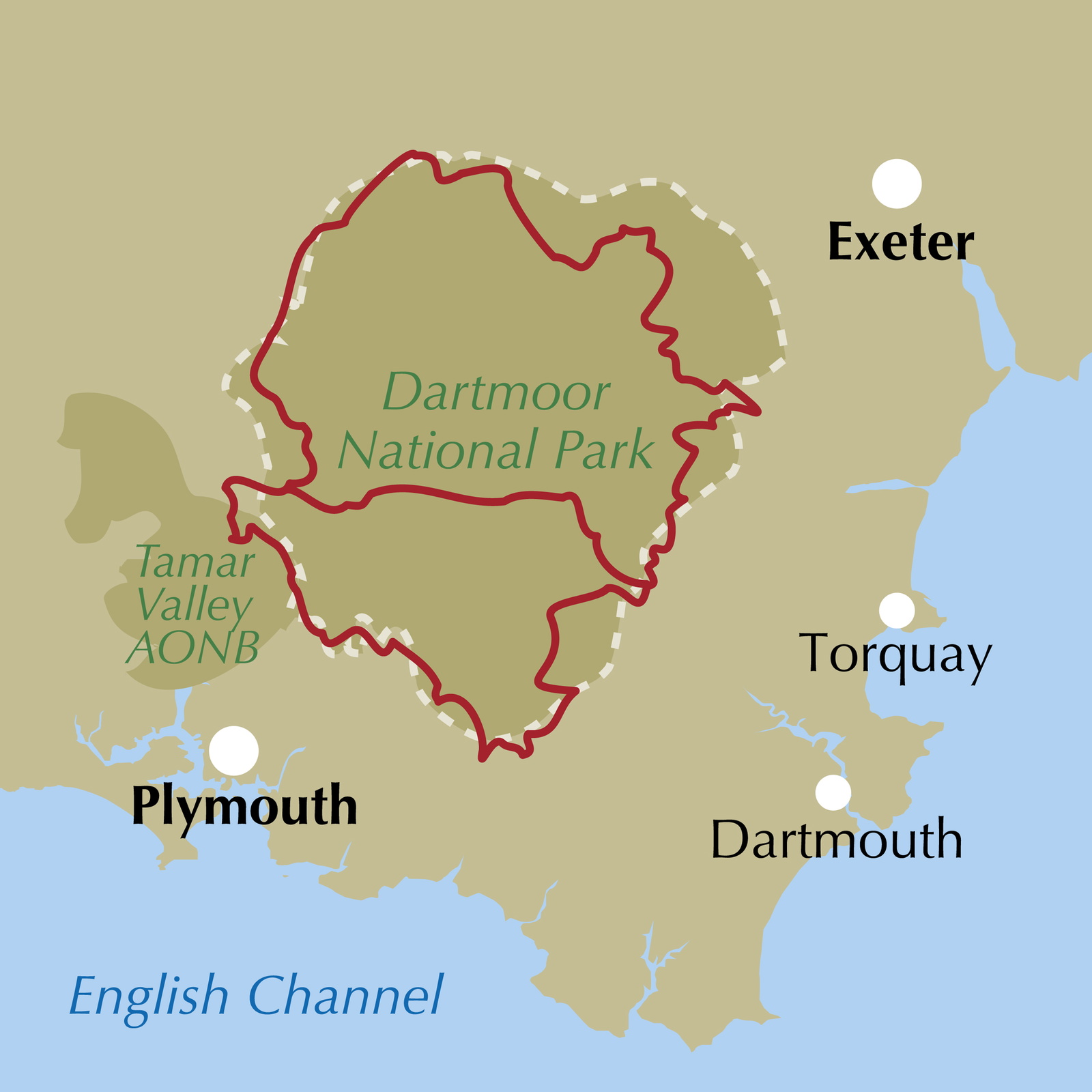 Walking the Dartmoor Way – bla i boken