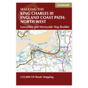 Forside av Walking the King Charles III England Coast Path: North West - Lancashire and Merseyside Map Booklet