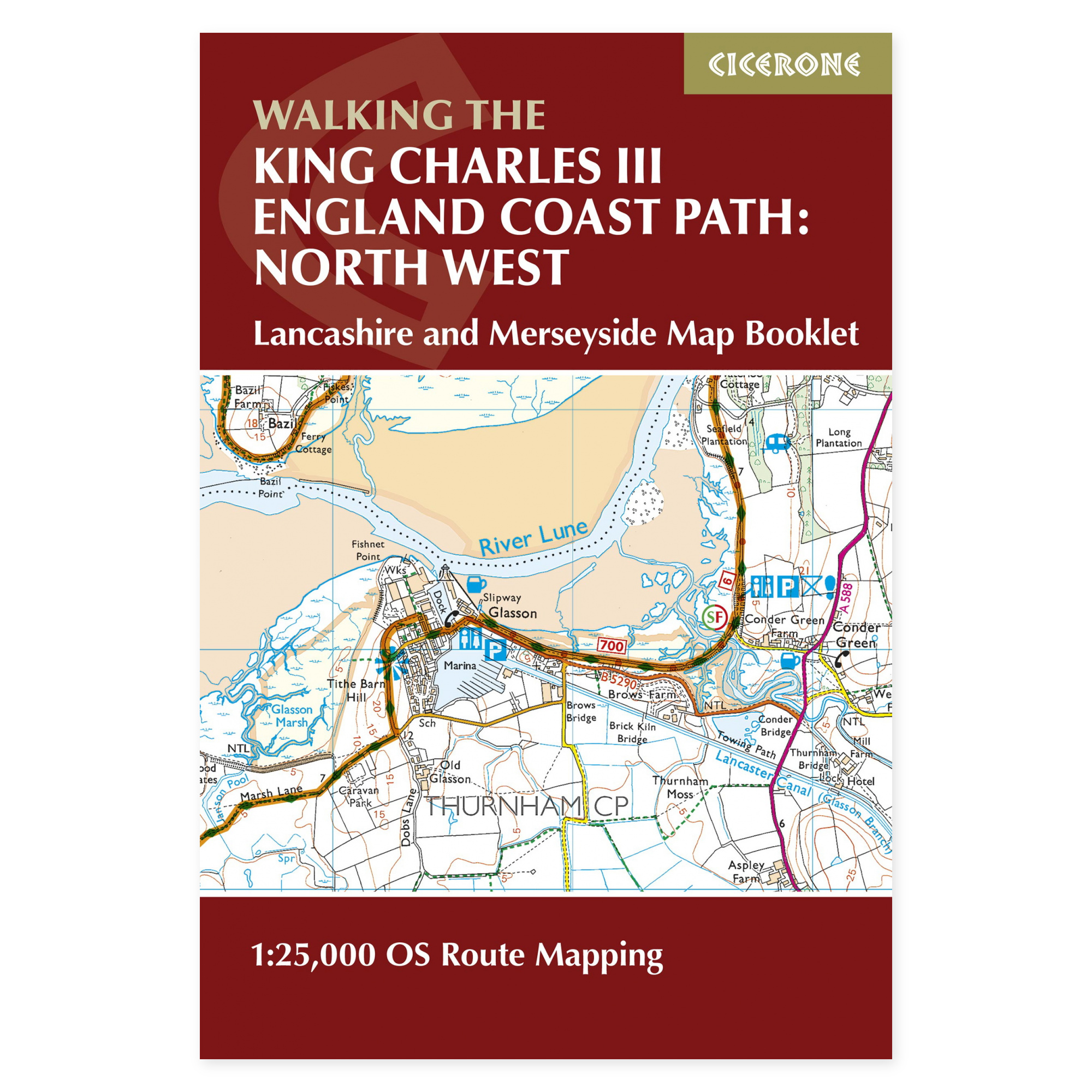 Forside av Walking the King Charles III England Coast Path: North West - Lancashire and Merseyside Map Booklet