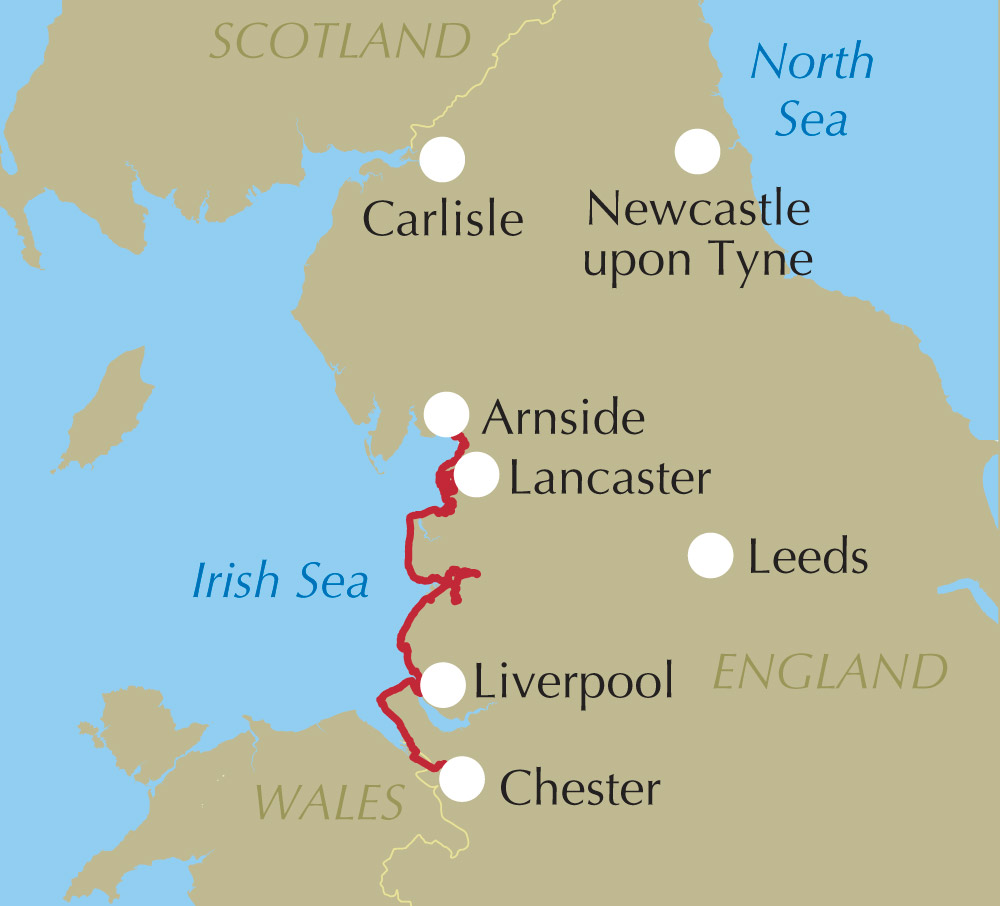 Walking the King Charles III England Coast Path: North West - Lancashire and Merseyside Map Booklet – book preview