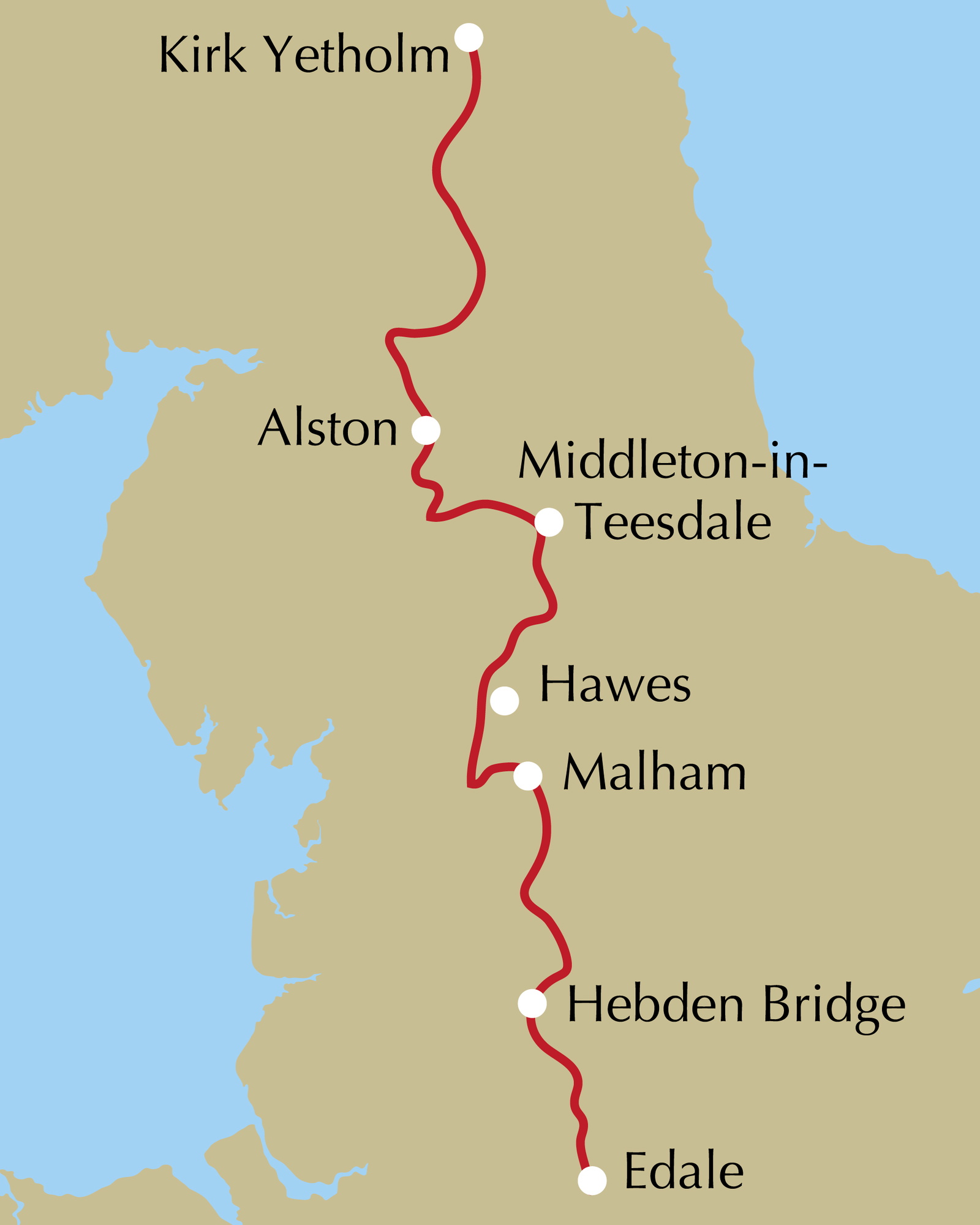 Walking the Pennine Way Map Booklet – bla i boken