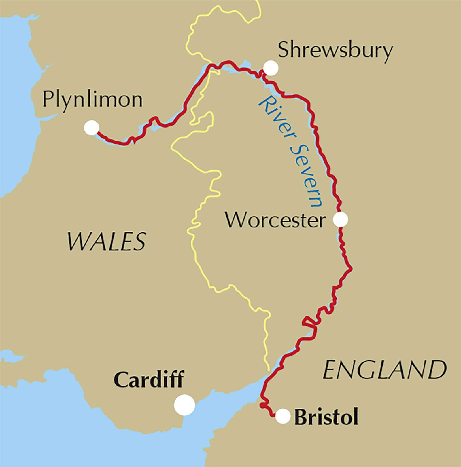 Walking the Severn Way – bla i boken