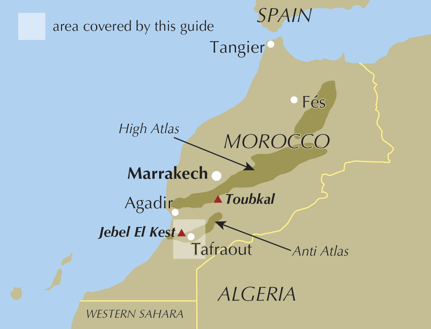 Walks and Scrambles in the Moroccan Anti-Atlas – bla i boken