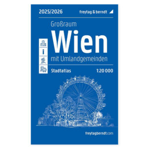 Veikart over Wien fra freytag & berndt