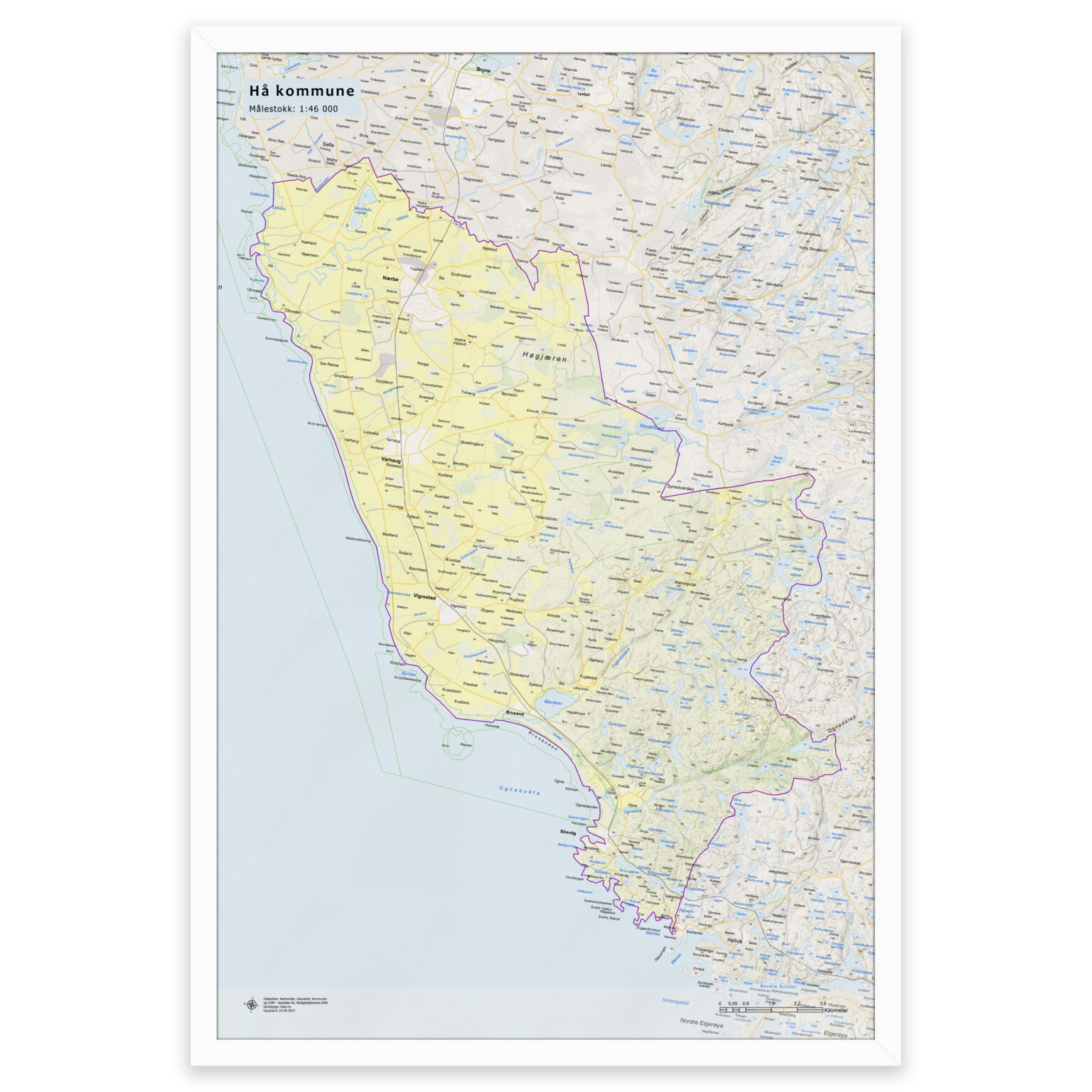 kart-over-h-kommune-veggkart-plakat-eller-innrammet